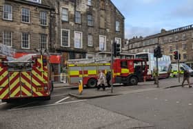 Pictures from the scene show five fire appliances, an ambulance and police officers at the scene