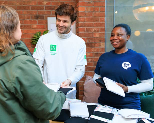 HeatTech clothing from Uniqlo will be distributed to homeless individuals in Scotland this winter. 