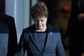 Former first minister Nicola Sturgeon leaves the UK Covid-19 Inquiry hearing, after giving evidence, at the Edinburgh International Conference Centre