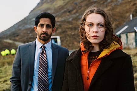 Sagar Radia as DCI Ahmed Halim alongside Sorcha Groundsell as Kat Crichton.