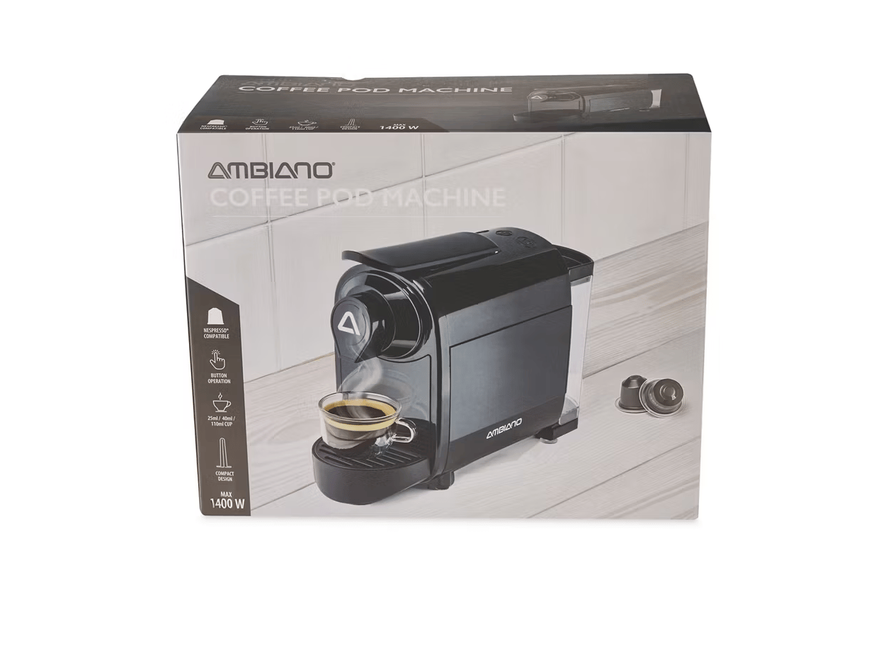 Coffee pod machine which is compatible with Nespresso just £35 on Aldi Specialbuys