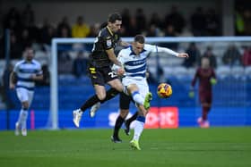 Kenny McLean of Norwich City in action during the Sky Bet Championship match against Queens Park Rangers. (Photo by Jaimi Joy/Getty Images)
