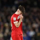 Scotland international Ben Doak endured a tough night as Middlesbrough lost ground in the race for promotin from the EFL Championship. Cr: Getty Images.