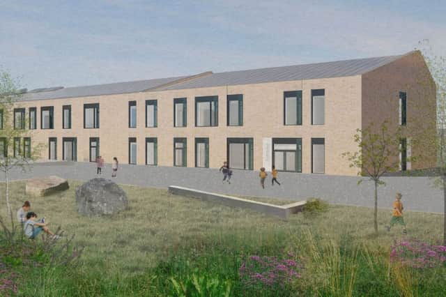 An artist's impression of the approved extension at Frogston Primary School in Edinburgh.