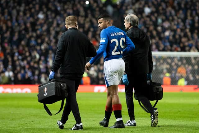 Hamza Igamane came off with a knock late on.