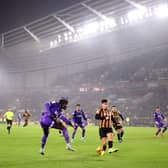 Kwadwo Baah crosses the ball for former Celtic youngster Rocco Vata to score. Cr: Getty Images.
