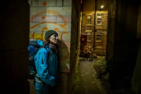 Being homeless comes with serious health risks (picture posed by actress)