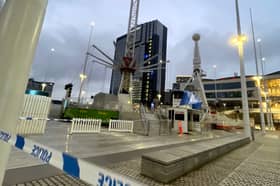 The  City Flyer fairground ride in Birmingham, after two people were taken to hospital after an incident on the ride. Picture: Phil Barnett/PA Wire