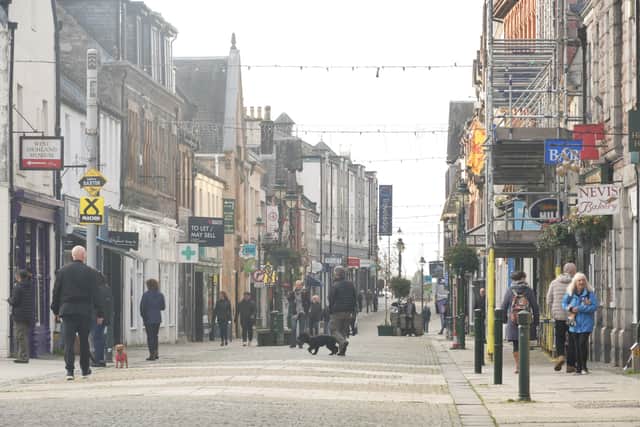 Fort William, one of the bigger towns in the Highland region