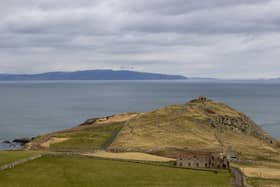 A view from Torr Head on the north Antrim coast looking over the Straits of Moyle towards the tip of the Mull of Kintyre in south-west Scotland. The fishing boat got into difficulty off Mull. Picture: PA