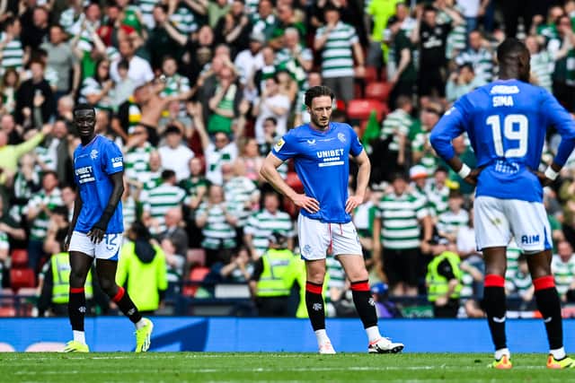 Rangers suffered a last minute defeat when the sides clashes in the Scottish Cup final in May. Cr: SNS Group.