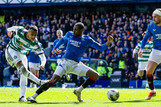 Adam Idah also scored in a derby at Ibrox.