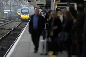 Passengers wait to board an Avanti West Coast mainline train. Picture: Christopher Furlong/Getty Images