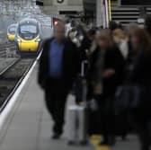 Passengers wait to board an Avanti West Coast mainline train. Picture: Christopher Furlong/Getty Images