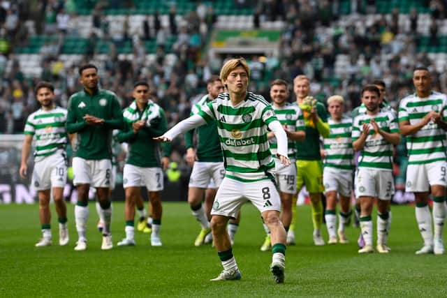 Celtic won the first derby of the season 3-0.