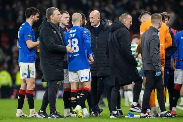 Rangers manager Philippe Clement believes his team should have been given a penalty for a foul on Vaclav Cerny.