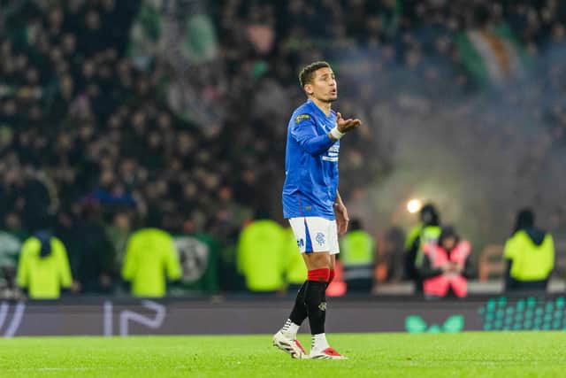 Rangers' James Tavernier during the Premier Sports Cup Final at Hampden Park. Cr: SNS Group.