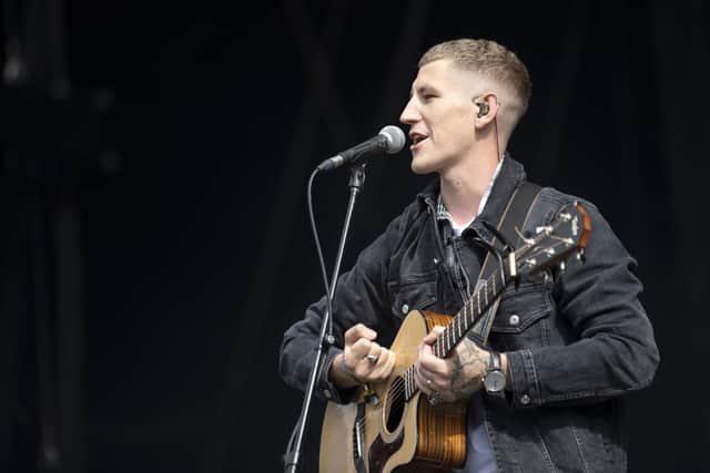 Nathan Evans performing at the TRNSMT Festival at Glasgow Green in Glasgow.