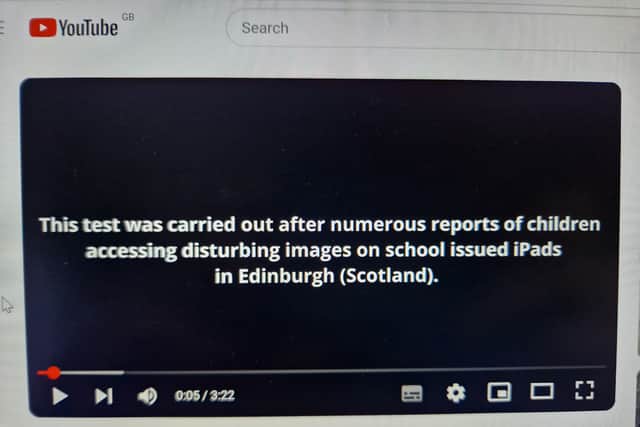 Image of the video uploaded on YouTube