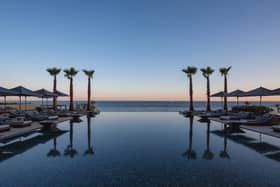 The infinity pool at the Amara Hotel, Limassol, Cyprus