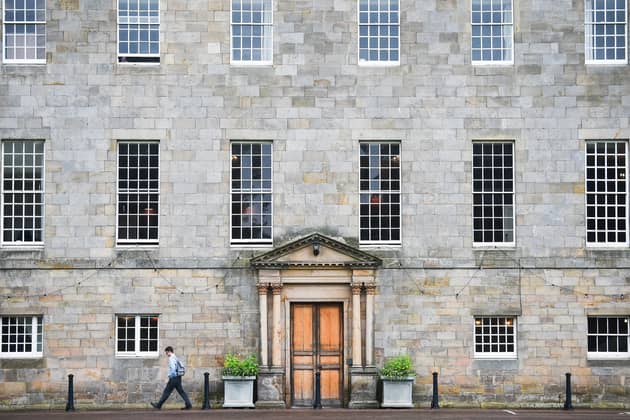 One of the buildings of the Gordonstoun School, in Elgin, where King Charles III was a pupil. Picture: Andy Buchanan/AFP via Getty Images