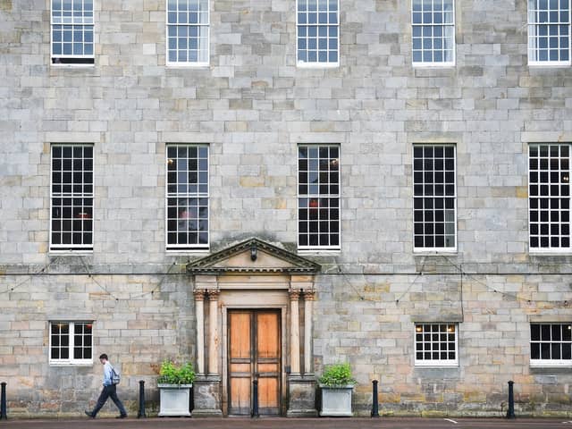 One of the buildings of the Gordonstoun School, near Elgin, where King Charles III was a pupil. Picture: Andy Buchanan/AFP via Getty Images