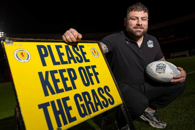 Rory Sutherland at Hampden Park.