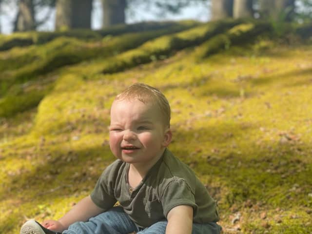 Levi Lithgow, who has been left blind in one eye