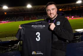 Zander Fagerson, pictured at Hampden Park ahead of the 1872 Cup match against Edinburgh, has signed a new multi-year deal with Glasgow Warriors. (Photo by Ross MacDonald / SNS Group)