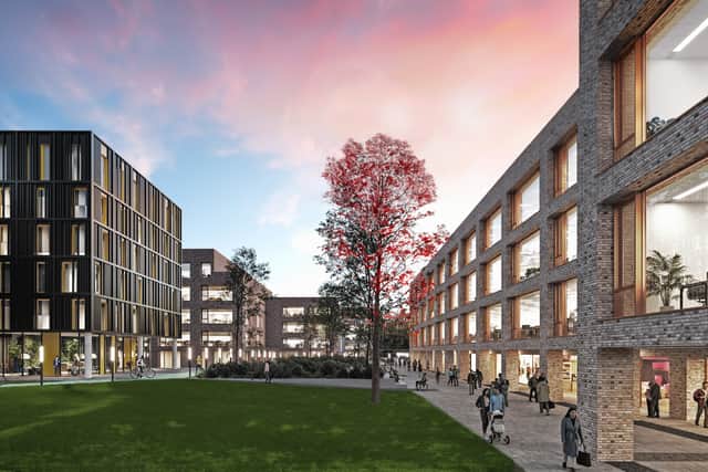 An artist's impression of the Crosswinds development
