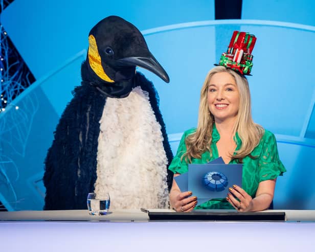 A festive Victoria Coren Mitchell.