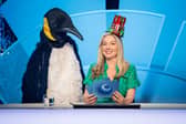 A festive Victoria Coren Mitchell.