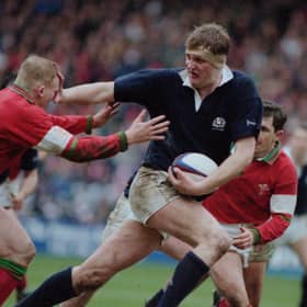 Doddie Weir on the charge in a game against Wales in 1995 (Picture: David Rogers)