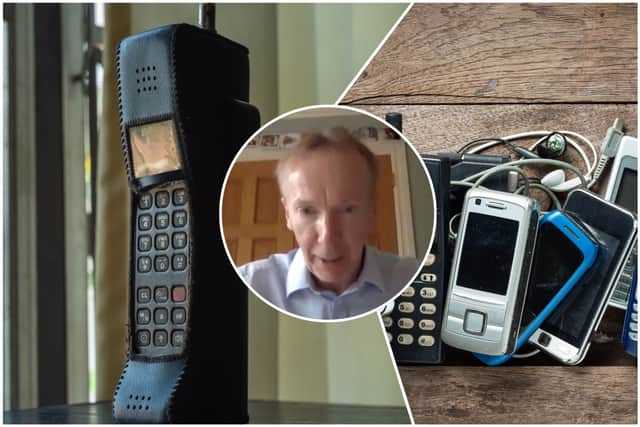 Michael Harrison made the UK’s first mobile phone call just after midnight on January 1, 1985