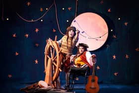 Treasure Island (L_R) Jade Chan as Jim and Amy Conachan as  Lean Jean Silver