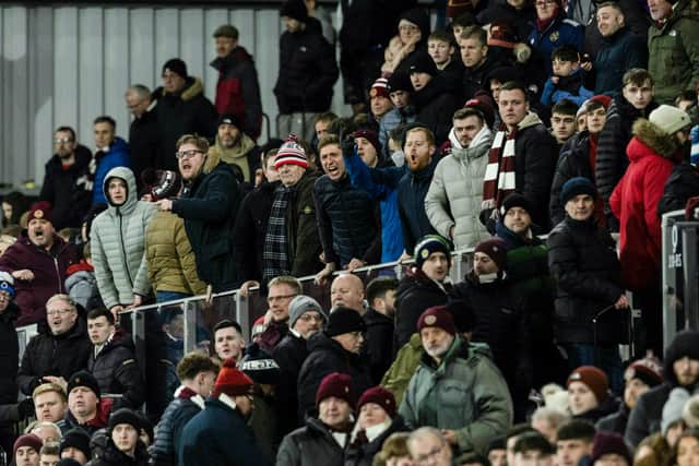 Hearts fans were quick to let the team know their frustrations.