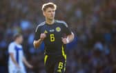 Scotland's Kieran Tierney in action during an International Friendly match between Scotland and Finland at Hampden Park. Cr: SNS Group.