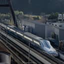 A maglev train in Japan
