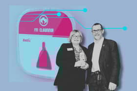 Elaine Galston from The Bettii Pod and Iain Gulland from Zero Waste Scotland