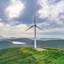 An overhead view of a wind turbine. Picture: William Edwards/AFP via Getty Images