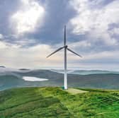 An overhead view of a wind turbine. Picture: William Edwards/AFP via Getty Images