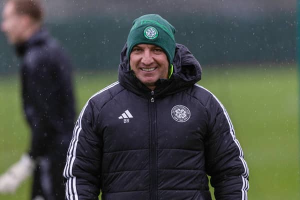 Celtic manager Brendan Rodgers during a training session at Lennoxtown on December 20, 2024. (Photo by Craig Williamson / SNS Group)