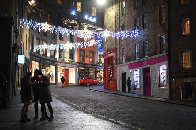 Victoria Street at Hogmanay