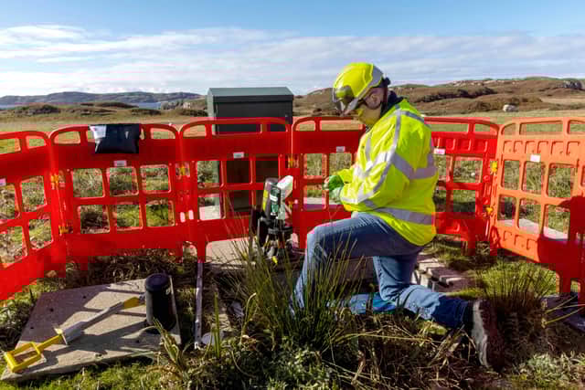 Openreach engineer on Iona