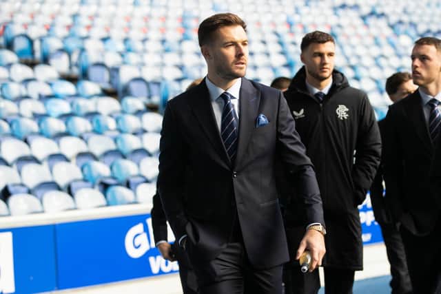 Jack Butland was a late omission from the Rangers team-sheet.