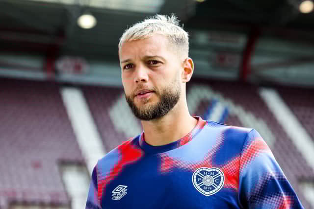 Jorge Grant has forced his way back into the Hearts starting XI.