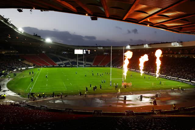 A crowd of 27,538 was at Hampden to see Glasgow Warriors play Edinburgh in the first leg of the 1872 Cup.