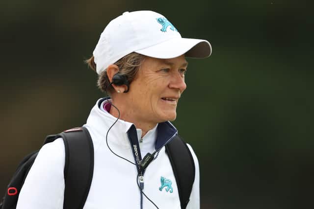 Catriona Matthew pictured during her Curtis Cup captaincy at Sunningdale