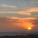 Sun sets over Montrose, Angus, on the shortest day. The mild conditions are set to continue over Christmas with 14 degrees Celsius due in parts of the North East on Tuesday. 