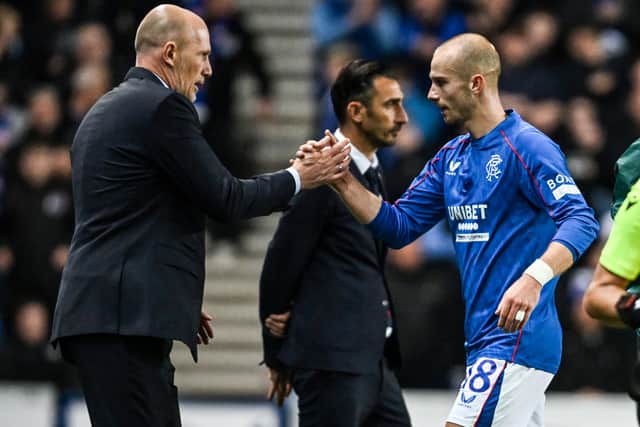 Rangers manager Philippe Clement and his in-form winger Vaclav Cerny.